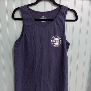 O’Neill Men’s Coin Flip Relaxed Fit Logo Graphic Tank - Navy